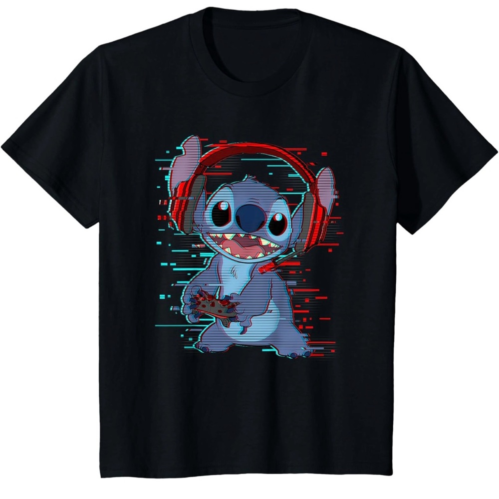 Kids Gamer Stitch Shirt youth L